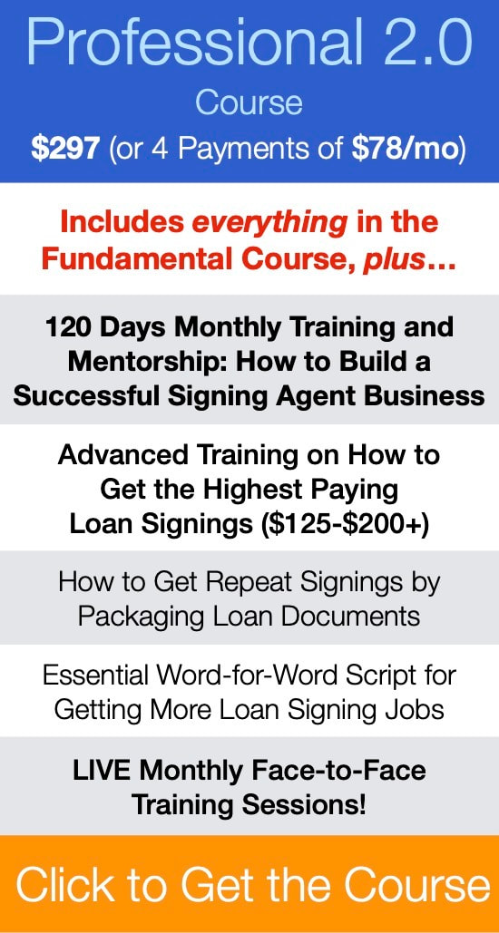 Loan Signing System Professional Course