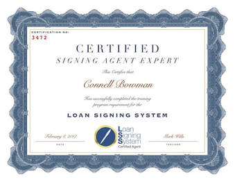 Loan Signing Agent Certification
